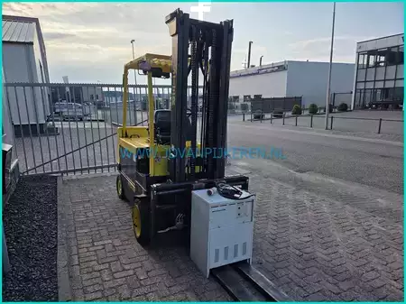 4-wiel elektrische heftrucks 2007  Hyster E5.50XL ACX 6377hours+battery99%+shift+forkpositioner (14)