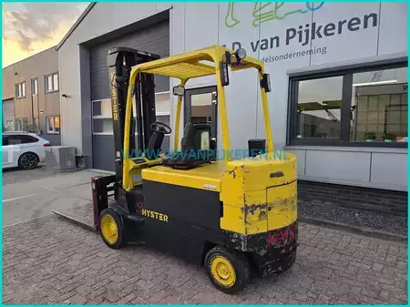 4-wiel elektrische heftrucks 2007  Hyster E5.50XL ACX 6377hours+battery99%+shift+forkpositioner (3)