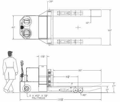 Wózki niskiego podnoszenia - Superlift Heavy Duty Electrical Pallet Truck SL WPT-200 (2)