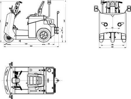 Wózki systemowe do implementacji - Superlift Electric Sit Down Rider Tuggers SL RT-80 (3)