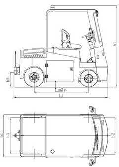 Wózki systemowe do implementacji - Superlift Heavy Duty Tow Electric Tugger-SL-RT300 (3)