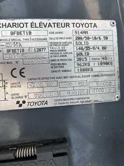 Elektromos 3 kerekű 2015  Toyota 8FBET18 (2)