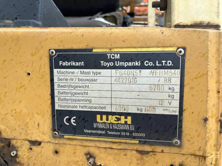 Diesel gaffeltruck - [div] koop tcm 4ton heftruck FG40N5T (10)