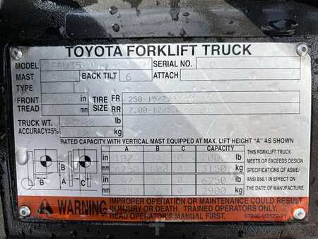 Diesel Forklifts 2010  Toyota 7FGU35 (14)