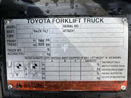 Diesel Forklifts 2010  Toyota 7FGU35 (14)