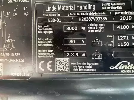 Elektro 4 Rad 2019  Linde E30 (11)