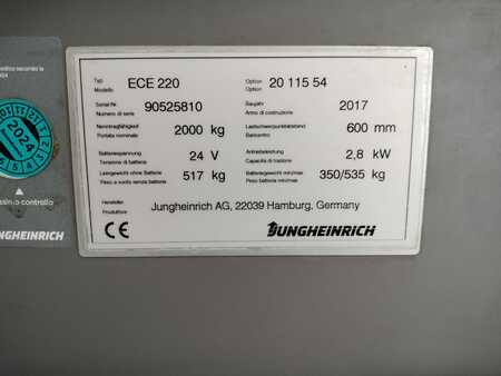 Horizontální vychystávací vozík 2017  Jungheinrich ECE220 (6)