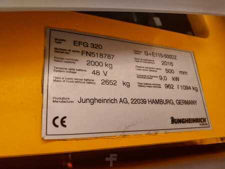 4-wiel elektrische heftrucks 2016  Jungheinrich EFG 320 (4)