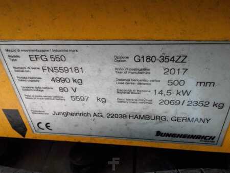 Elektro 4 Rad 2017  Jungheinrich EFG550 (4)