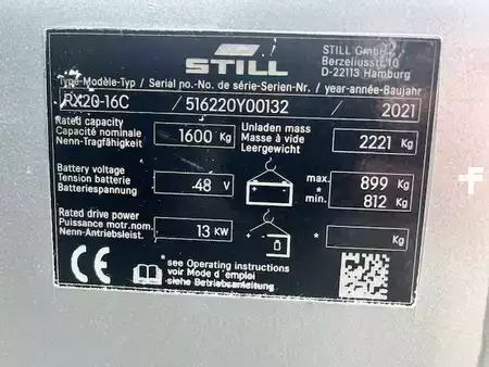 3-wiel elektrische heftrucks 2021  Still RX20-16C (7)