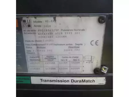 Gázüzemű targoncák 2008  Hyster H 1.8 FT, LPG-gas, triplo, side shift, kistenkantelaar. (9)