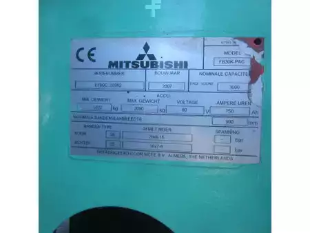 Elektrisk- 4 hjul 2007  Mitsubishi FB30K, elek., triplex, side shift, HH 4.70 mtr. (4)