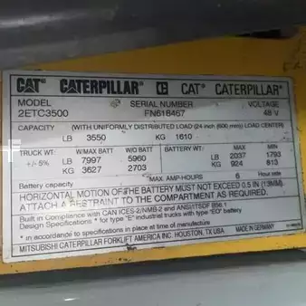 4-Wheel Electric  CAT Lift Trucks 2ETC3500 (1)