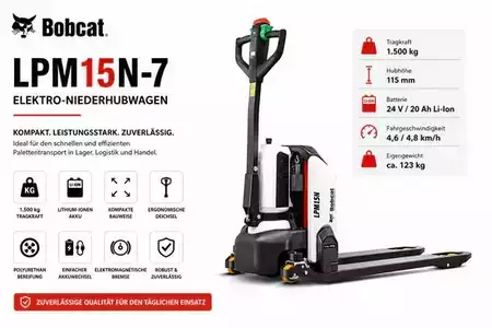 Nízkozdvižný vozík  Bobcat LPM15N-7 (2)