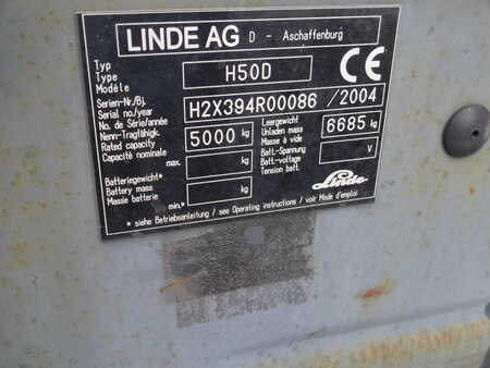 Diesel gaffeltruck 2004  Linde H 50 D (11)