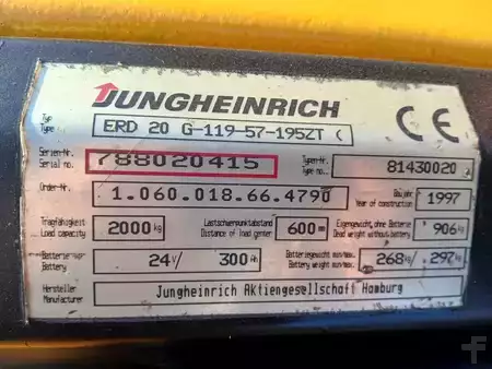 Hochhubwagen 1996  Jungheinrich ERD120 (7)