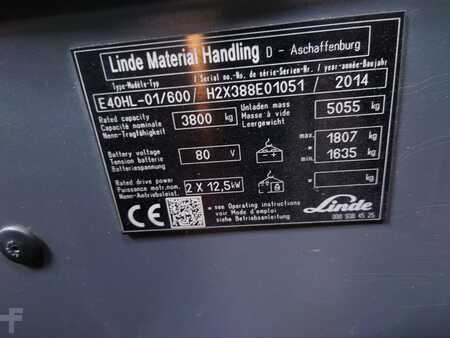 Electric - 4 wheels 2014  Linde E40HL-01/600 (2) 