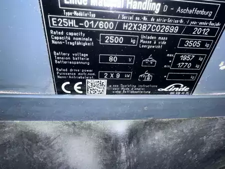 Elektro čtyřkolový VZV 2012  Linde E25 (12)