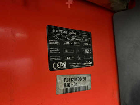 Reach Truck 2021  Linde R20 2021 Reachtruck 11M Vorkversteller sideshift  2ton (7)