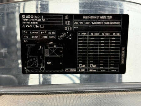 Reach Truck 2018  Linde R20 Triplex 6,3M vorkversteller 2018 (16)