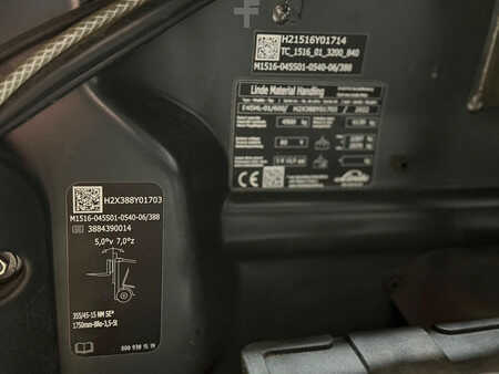 Elektro čtyřkolový VZV 2022  Linde E45 4x ventiel BJ2022 hoge cabine nette truck! (13)