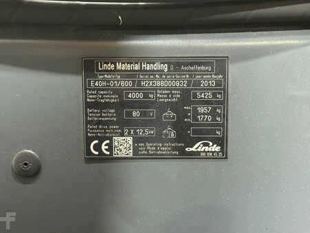 Dízel targoncák 2013  Linde E40-600 [[Accu 2022]]Super nette staat! Vorkversteller (15)