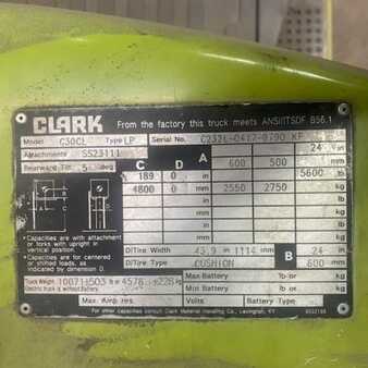 Empilhador a gás 2014  Clark C30CL (2)
