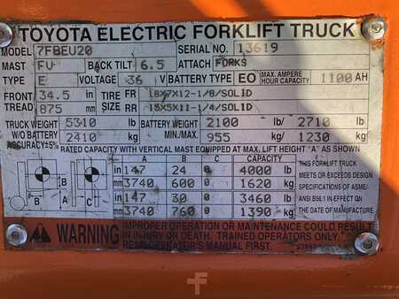 3 Wheels Electric 2006  Toyota 7FBEU20 (10)