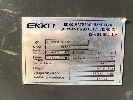 Electric Pallet Jacks 2018  Ekko EP20E (11)