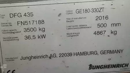 Wózki widłowe diesel 2016  Jungheinrich DFG 435 (2)