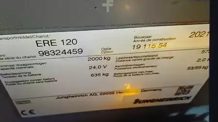 Elektromos raklapemelő 2021  Jungheinrich ERE 120 (6)