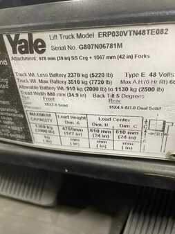 Eléctrica de 3 ruedas 2014  Yale ERP030VT (7)