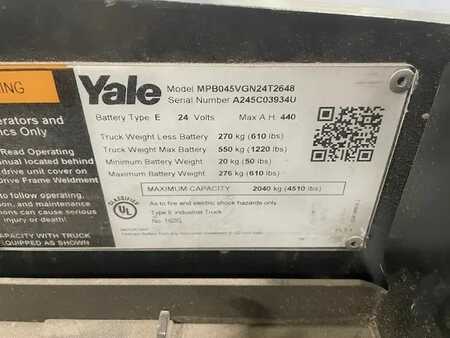 Transpaleta eléctrica 2020  Yale MPB045VG (2)