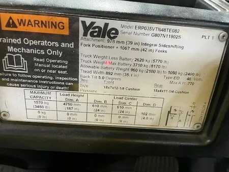 Eléctrica de 3 ruedas 2018  Yale ERP035VT (1)