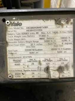 Eléctrica de 4 ruedas 2000  Yale ERC080HG (5)