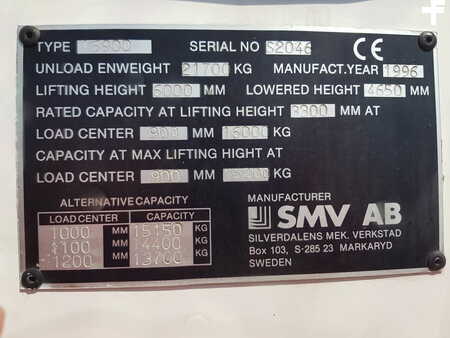 Diesel heftrucks 1996  SMV Konecranes 16900 (19)