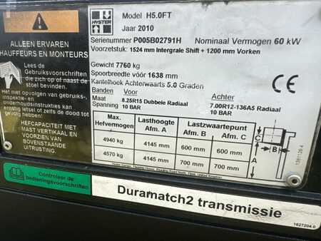 Carrelli elevatori diesel 2010  Hyster H 5.0 FT //Triplex // Container version (17)