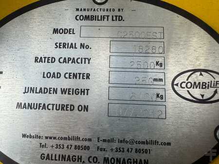 4-Tie Trukki 2012  Combilift C2500 EST/ELECTRIC /Only 1449 hours/ battery reconditioned,efficiency of 81%. (16)