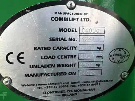 Wózki 4-kierunkowe 2004  Combilift C4000 // Diesel // 2004 year (15)
