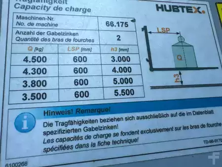 Wózki 4-kierunkowe 2017  HUBTEX DQ45 G //LPG//Triple//Only 1116 hours ! Like new (13)