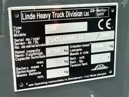 Kylkitrukki 2005  Linde S50  // Diesel //Perfect/Lke new/2167 hours (20)
