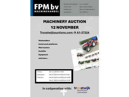 Kurottaja 360° kääntö 2025  Machinery auction FPM bv, Wekerom, Netherlands (1)