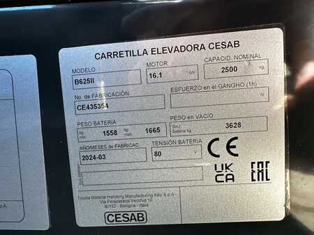 Elektromos 4 kerekű 2024  Cesab B625II (9)