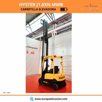 4-wiel elektrische heftrucks 2010  Hyster J1.8XN MWB (5)