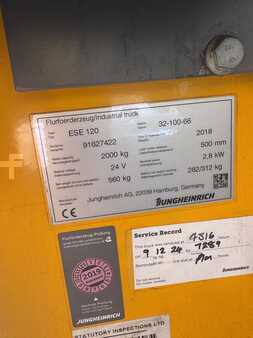 Elektrische palletwagens 2018  Jungheinrich ESE 120 (1)