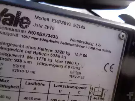 Elektro čtyřkolový VZV 2018  Yale ERP 30 VL (6)