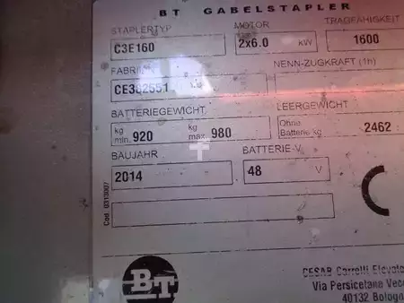 Chariots électriques à 3 roues 2014  BT C3E 160 (9)