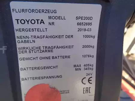 Apilador eléctrico 2019  BT SPE 200 D (9)