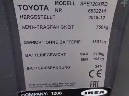 Hochhubwagen 2018  Toyota SPE 120 XD (3)