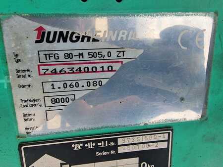 Chariot élévateur gaz 1996  Jungheinrich TFG 80 zware heftruck 8ton heavy forklift 8000kg (11)